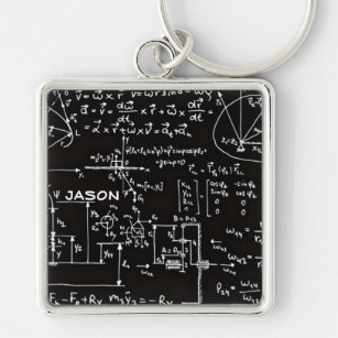 Geeky Math Mathematics Personalised Key Ring