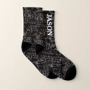 Geeky Math Mathematics Personalised Socks