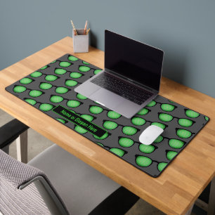 Geeky Spectacles - Fun Glasses Binary Code Custom Desk Mat