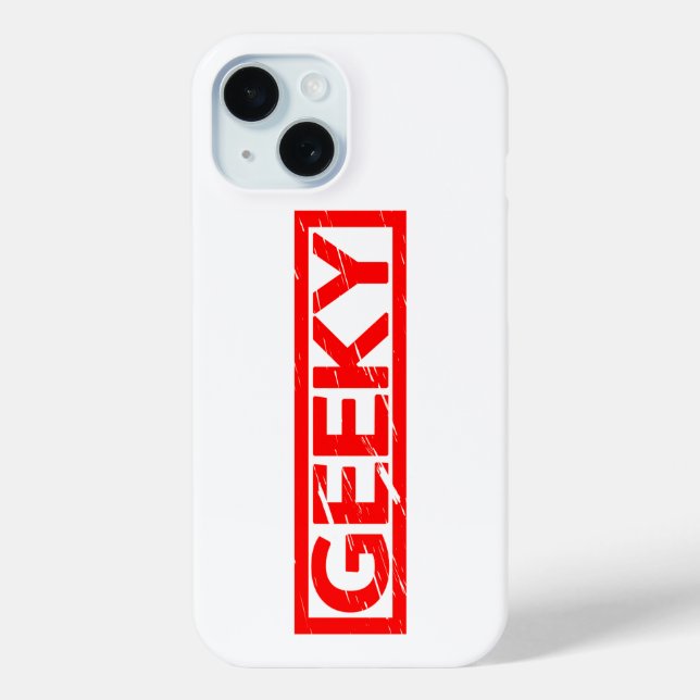 Geeky Stamp Case-Mate iPhone Case (Back)