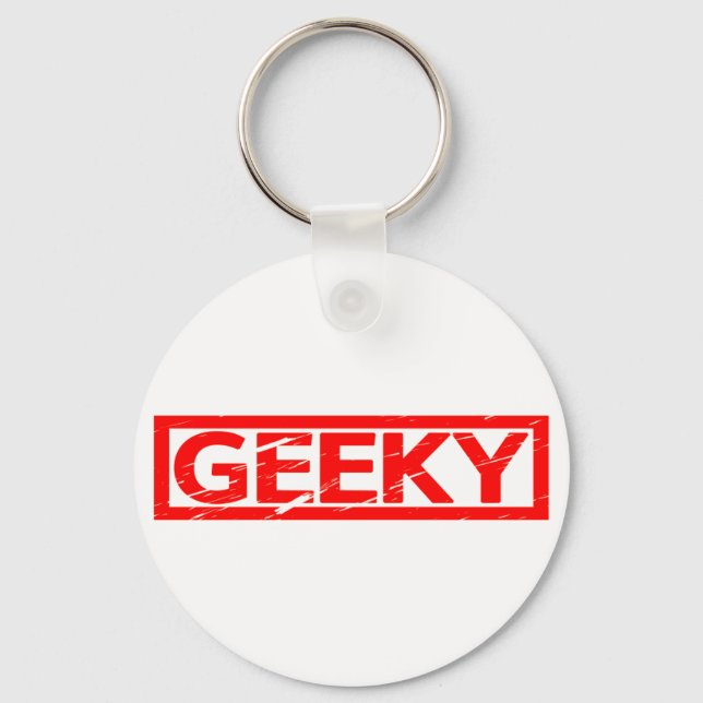 Geeky Stamp Key Ring (Front)