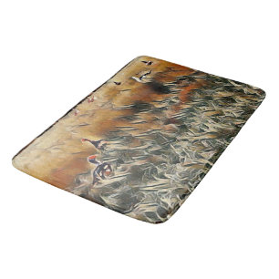 Geese and Duck Roam Art Bath Mat