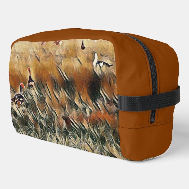 Geese and Duck Roam Art Dopp Kit (Left Corner)