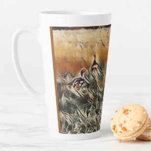 Geese and Duck Roam Art Latte Mug
