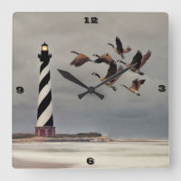 GEESE AT CAPE HATTERAS LIGHTHOUSE