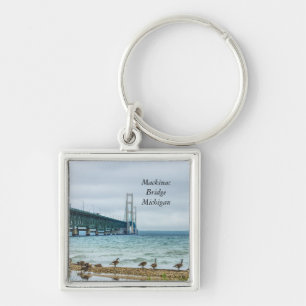 Geese At Mighty Mac Key Ring