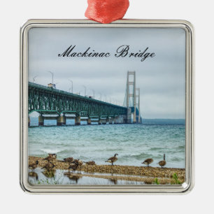 Geese At Mighty Mac Metal Tree Decoration