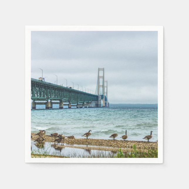 Geese At Mighty Mac Napkin (Front)