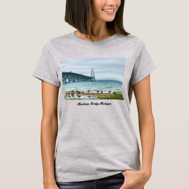 Geese At Mighty Mac T-Shirt (Front)