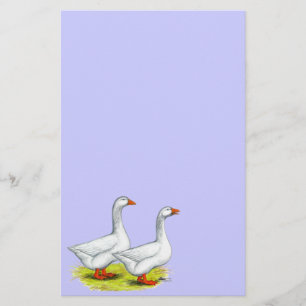 Geese: Embden Pair Stationery