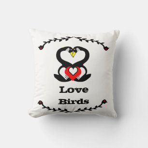 Geese Family Silly Goose Love Birds Cushion