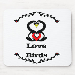 Geese Family Silly Goose Love Birds Mouse Mat