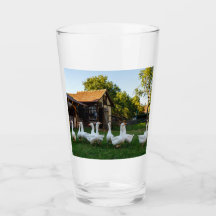 Geese Farmhouse Glas