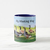 Geese Goose Art Meeting Work Mug Cup
