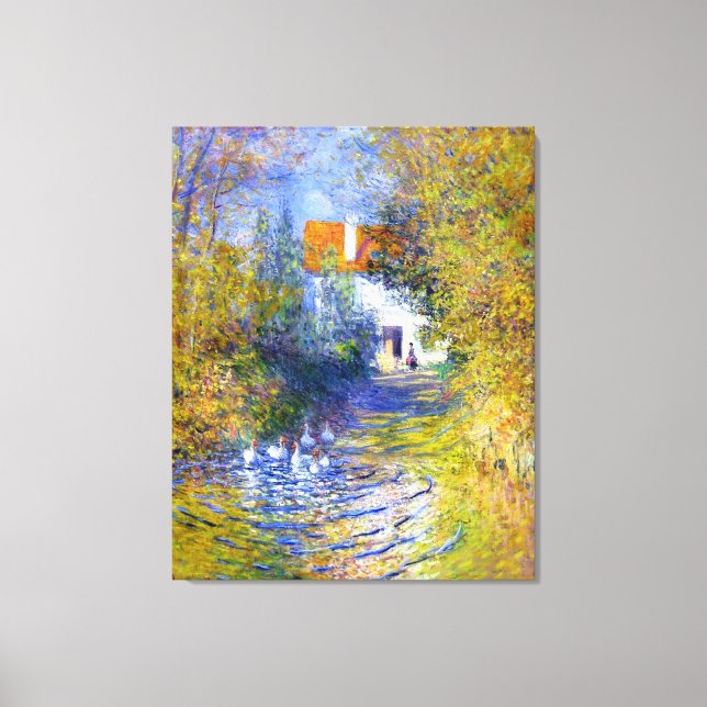 Geese in the Creek Claude Monet Fine Art Canvas Print (Front)