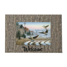 Geese In The Farm Field