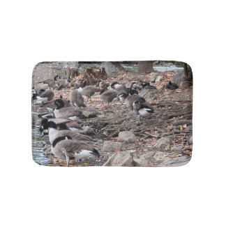 Geese in the Park Bath Mat