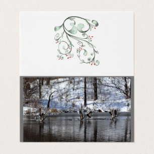 Geese Lifting Off Of Water