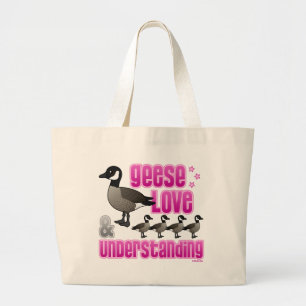 Geese, Love & Understanding Large Tote Bag