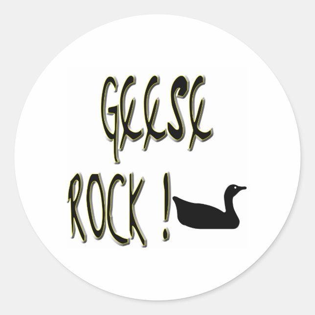 Geese Rock! Sticker (Front)