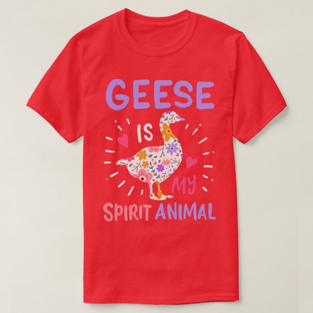 Geese Spirit Animal 2 T-Shirt (Design Front)