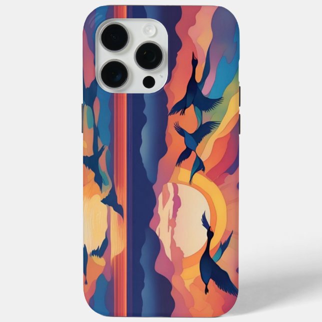 Geese Sunrise Case-Mate iPhone Case (Back)