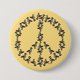 Geese Symbol 7.5 Cm Round Badge