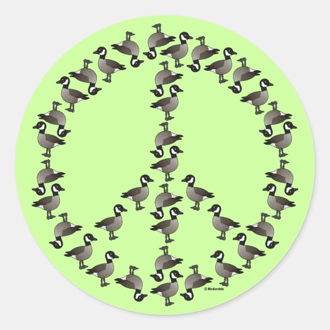 Geese Symbol Classic Round Sticker (Front)