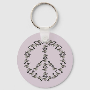 Geese Symbol Key Ring