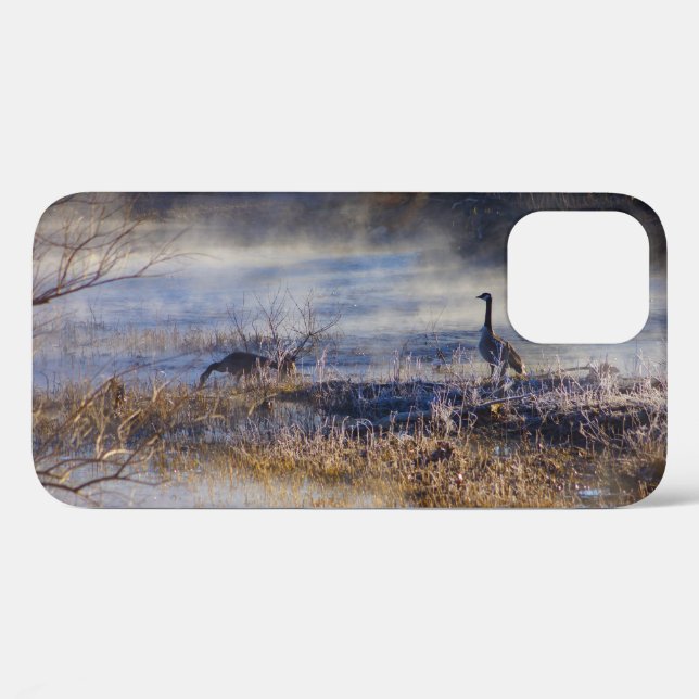 Geese Taking a Break iPhone Case (Back (Horizontal))
