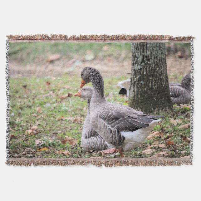 Geese Throw Blanket (Front)