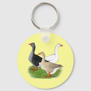 Geese: Tufted Trio Key Ring