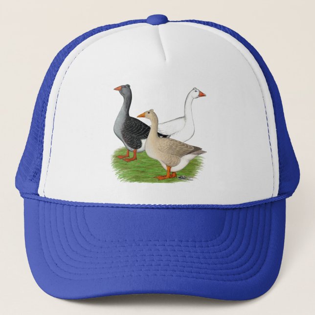 Geese:  Tufted Trio Trucker Hat (Front)