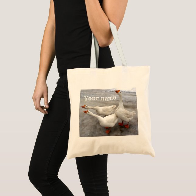 Geese white   tote bag (Front (Product))