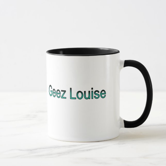 Geez Louise mug with title (Right)