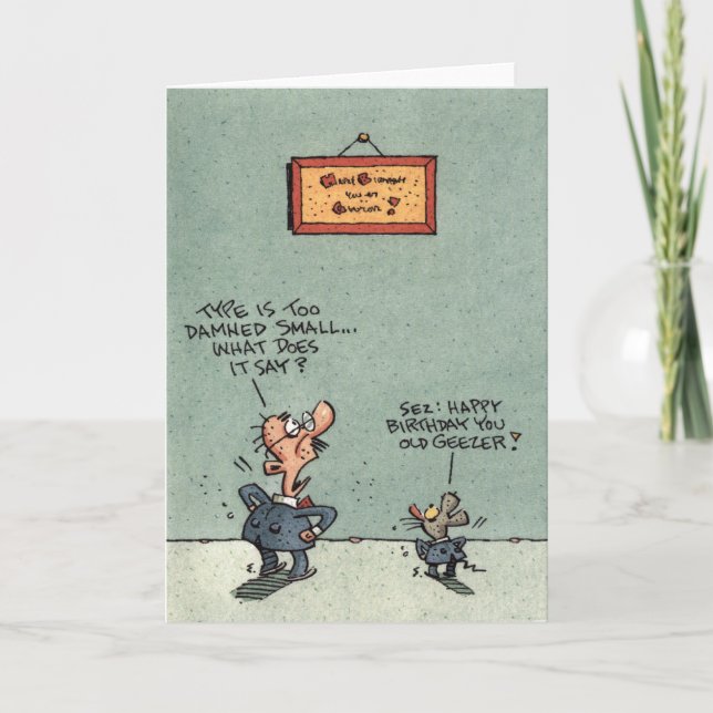 Geezer Birthday Card (Front)