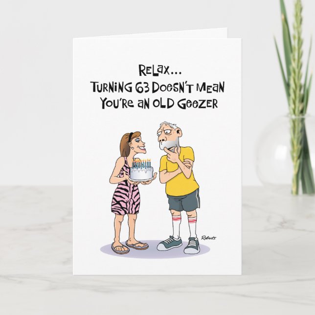 Geezer's 63rd Birthday Card (Front)
