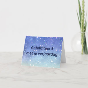 Gefeliciteerd met je verjaardag, Dutch birthday  Card