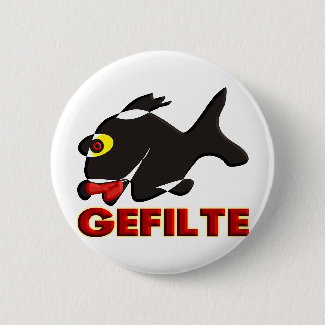 Gefilte 6 Cm Round Badge (Front)