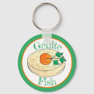Gefilte Fish Jewish Holidays Shabbat Passover Food Key Ring