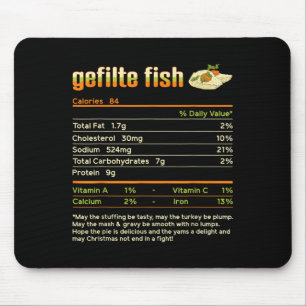 Gefilte Fish Nutrition Facts Family Matching Chris Mouse Mat