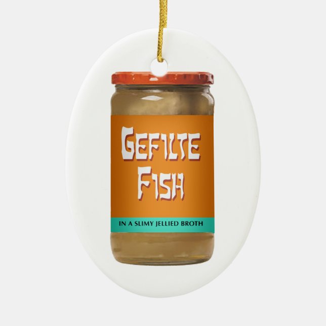 Gefilte Fish Ornament (Front)