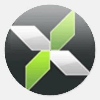 GEFORCE3D.NET CLASSIC ROUND STICKER