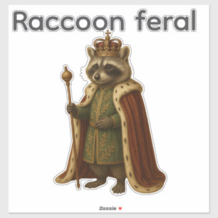  Geft Stickers Racoon feral 
