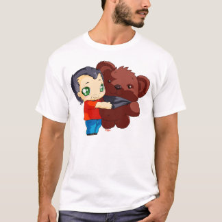 Gege and his teddy bear t-shirt