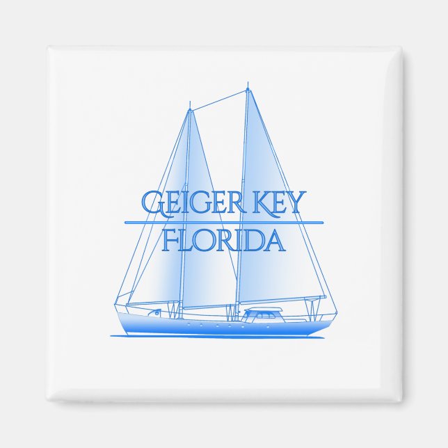 Geiger Key Coastal Nautical Sailing Sailor Magnet (Front)