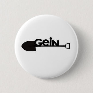 gein shovel logo 6 cm round badge