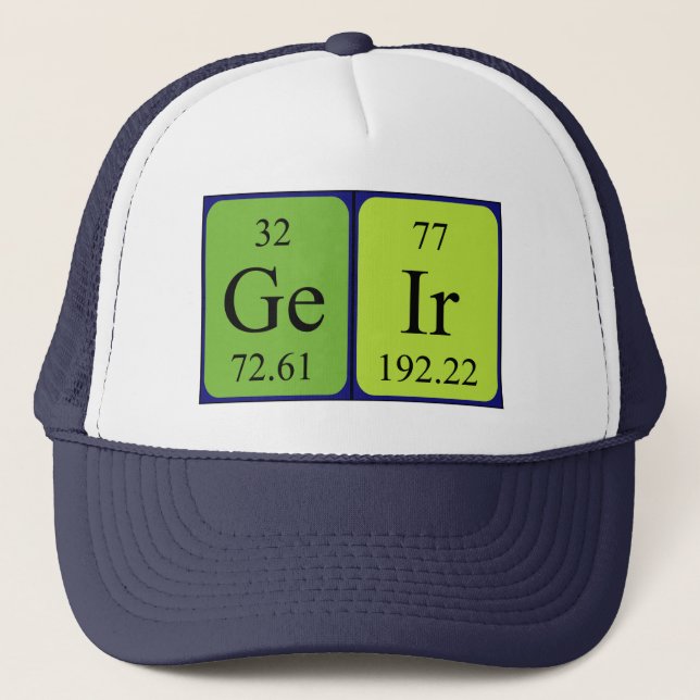 Geir periodic table name hat (Front)