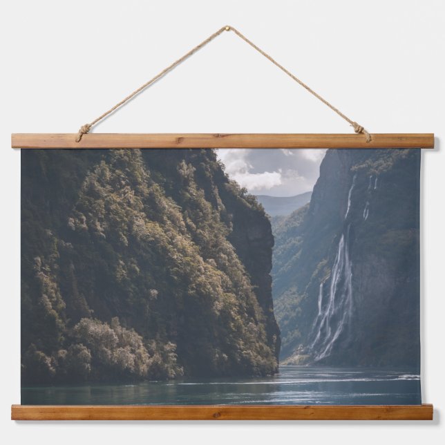 Geiranger Fjord Norway Hanging Tapestry (Front)