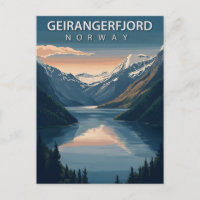 Geirangerfjord Norway Vintage